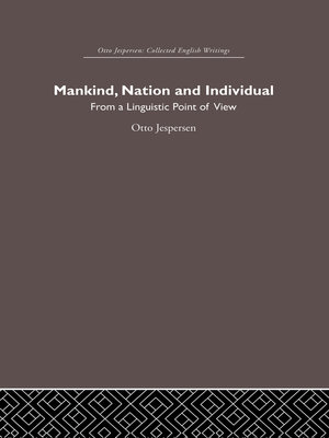 cover image of Mankind, Nation and Individual